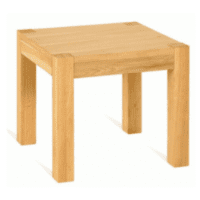 Slab low oak coffee table square