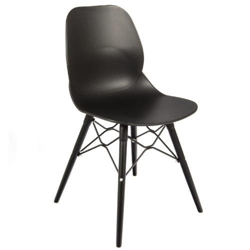 Shoreditch K frame black sidechair