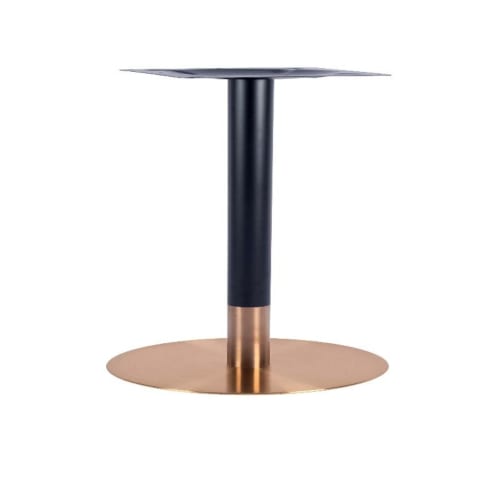 Zeus rose gold and black small table base