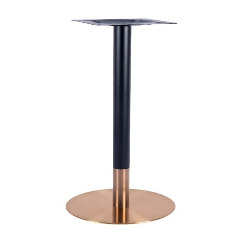 Zeus rose gold and black small table base