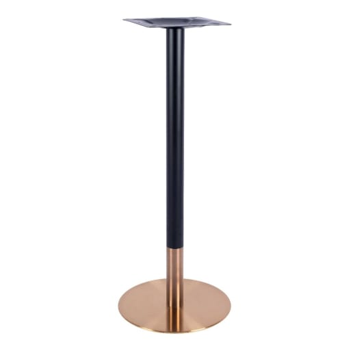 Zeus rose gold and black small table base
