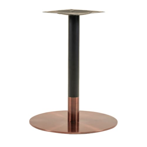 Zeus rose gold and black large table base