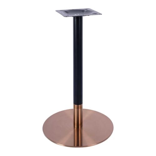 Zeus rose gold and black large table base