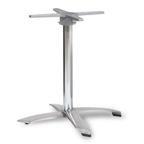Aluminium flip top dining table base