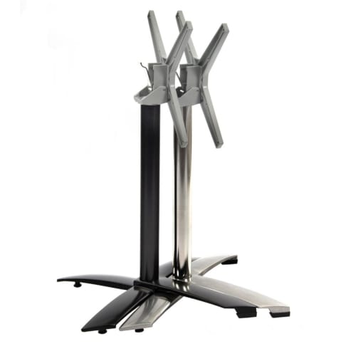 Aluminium flip top dining table base