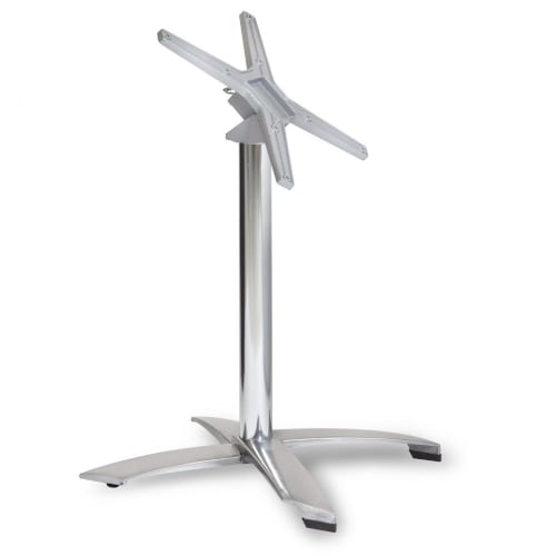 Aluminium flip top dining table base