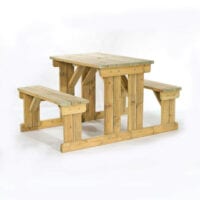 Guernsey 4 seat easy access walk-in picnic table