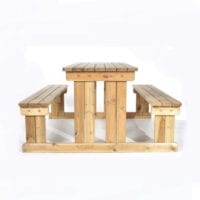 Guernsey 8 seat easy access walk-in picnic table