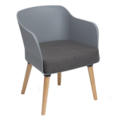 Poppy natural leg tub chair