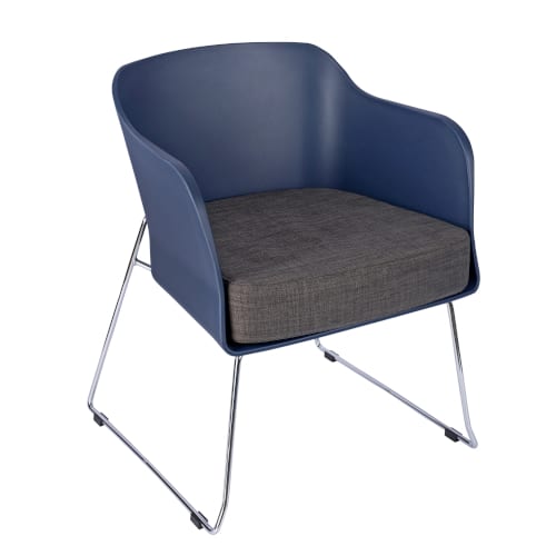 Poppy skid leg tub chair