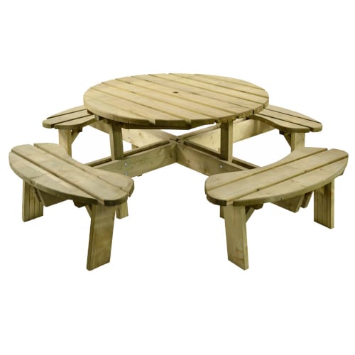 Aberdeen round 8 seat picnic table