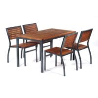 Dorset rectangular table and 4 side chairs set