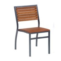 Dorset square table and 4 stacking sidechairs