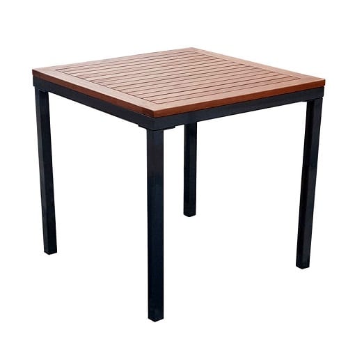 Dorset square table and 4 stacking sidechairs