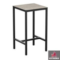 Extrema 4-leg poseur table - Cement textured top