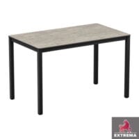 Extrema 4-leg dining table - Cement textured top