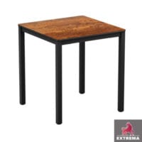 Extrema 4-leg dining table - Copper textured top