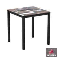 Extrema 4-leg dining table - Driftwood top
