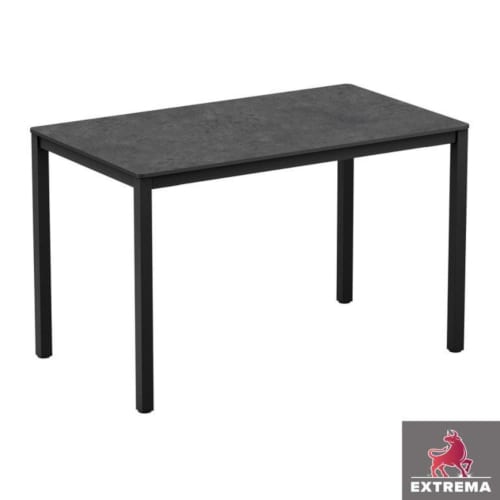 Extrema 4-leg dining table - Metallic anthracite top