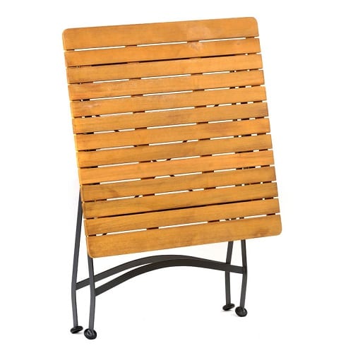 Newark folding 75cm square bistro arm chair dining set