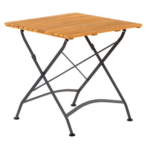 Newark folding 75cm square bistro arm chair dining set