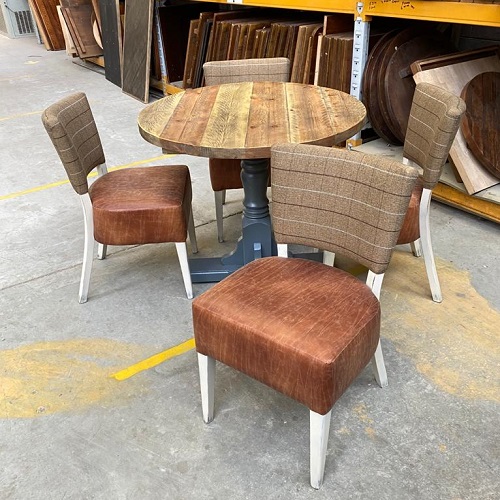 4 Seater Round Table and Chairs - 850mm Dia