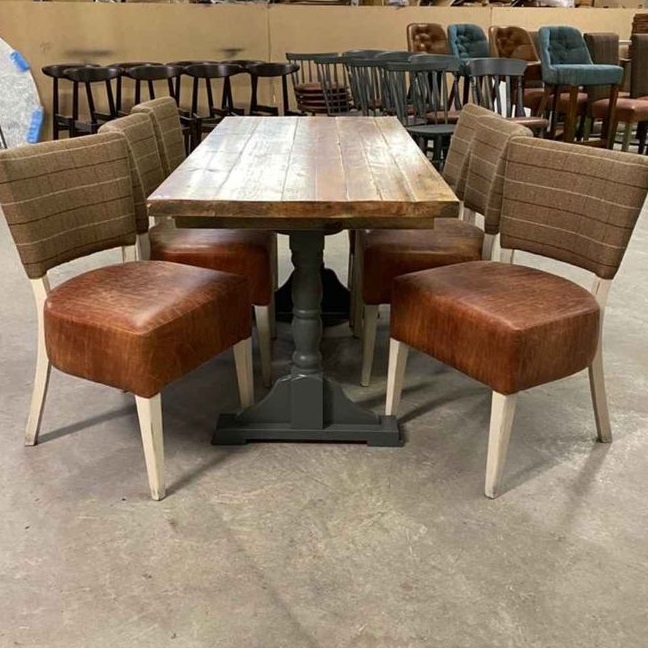 6 Seater Rustic Dining Table and Chairs
