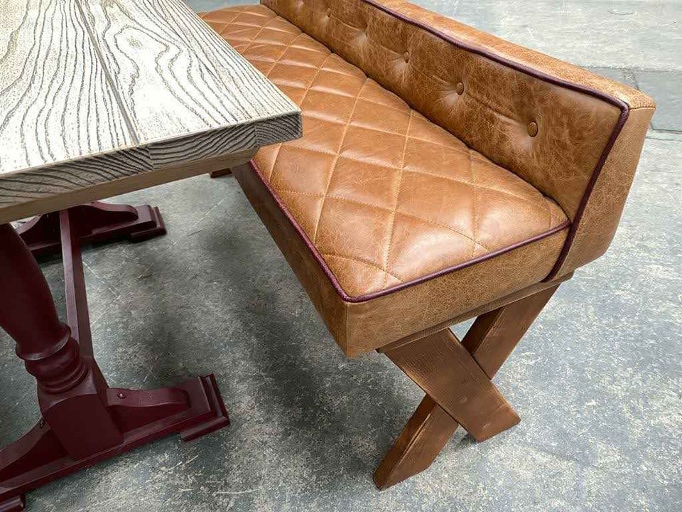 4 seat table with benches