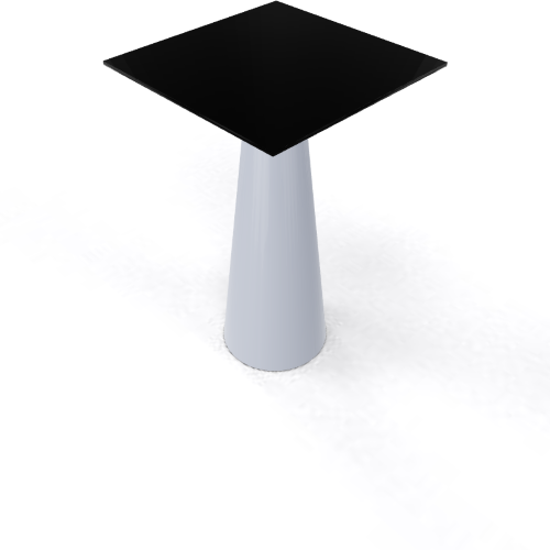 Roller Table 1100 68x68 pearl grey black