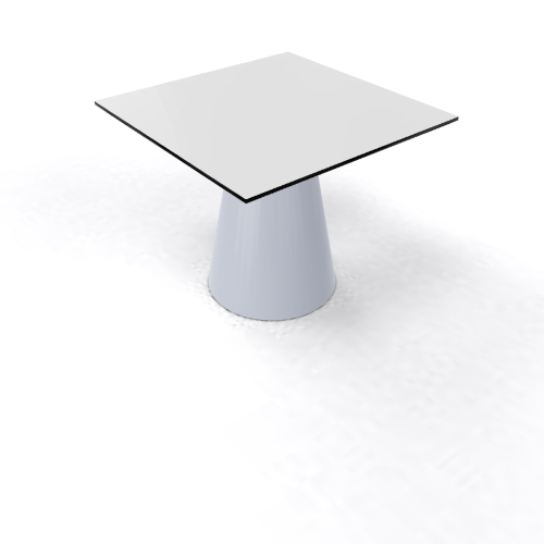 Roller Table 550 68x68 pearl grey white