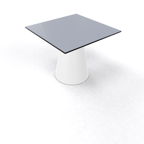 Roller Table 550 68x68 white pearl grey