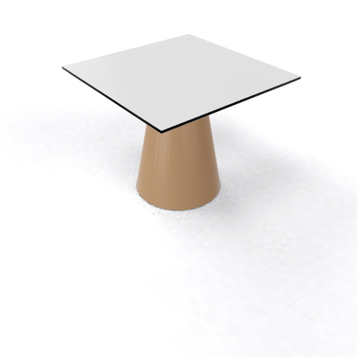 Roller Table 550 68x68 brown white