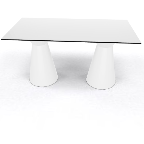 Roller Table 740 1400x 700 white white