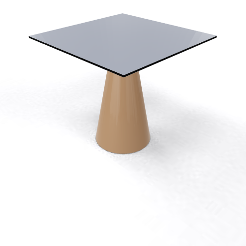 Roller Table 740 79x79 brown pearl grey