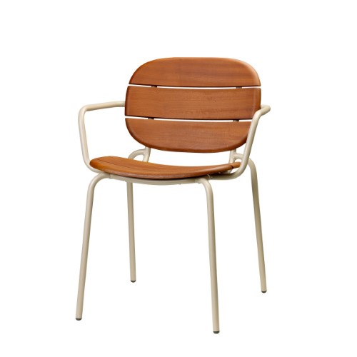 Si Si wood stackable armchair