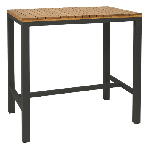Pier outdoor poseur table rectangular
