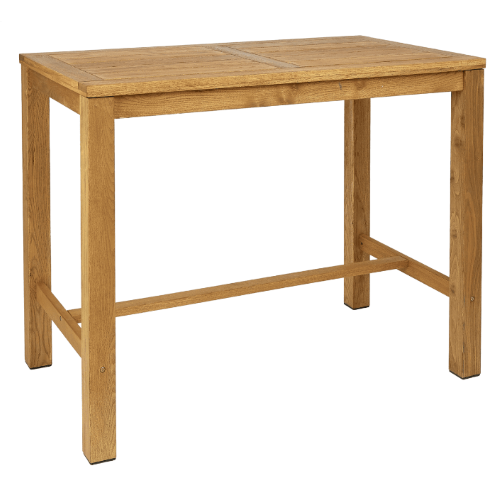 Quad 4 leg outdoor poseur table rectangular