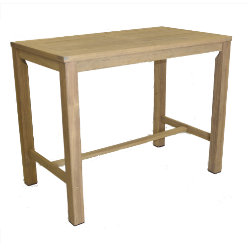 Quad 4 leg outdoor poseur table rectangular