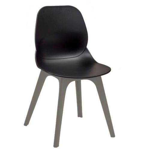 Shoreditch R grey frame sidechair