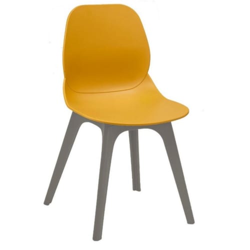 Shoreditch R grey frame sidechair