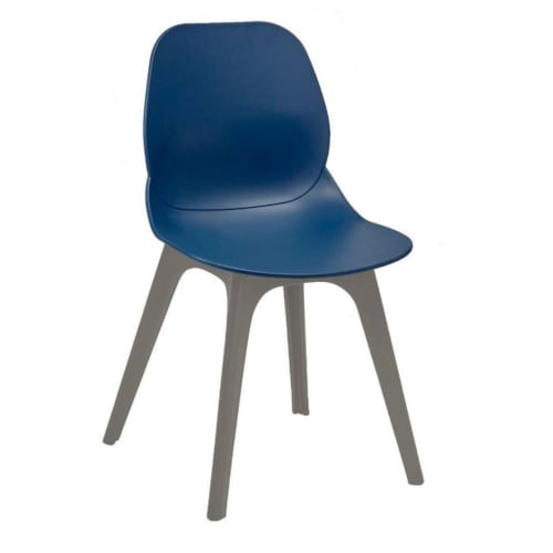 Shoreditch R grey frame sidechair