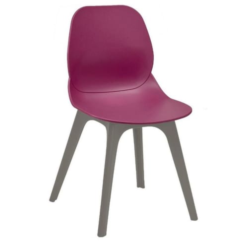 Shoreditch R grey frame sidechair