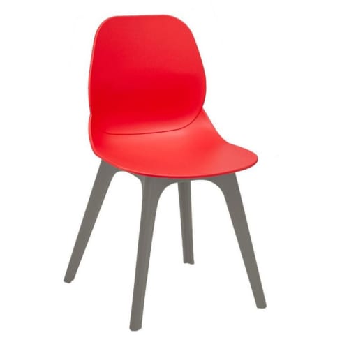 Shoreditch R grey frame sidechair