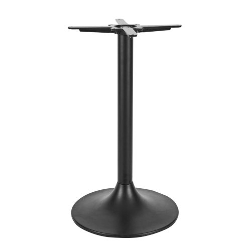 Trumpet table base medium black