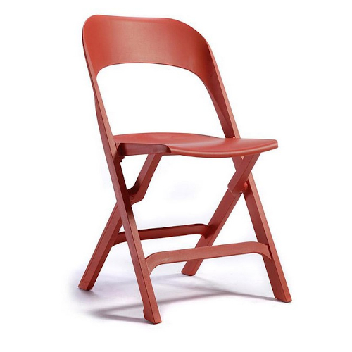 Flap folding sidechair orange