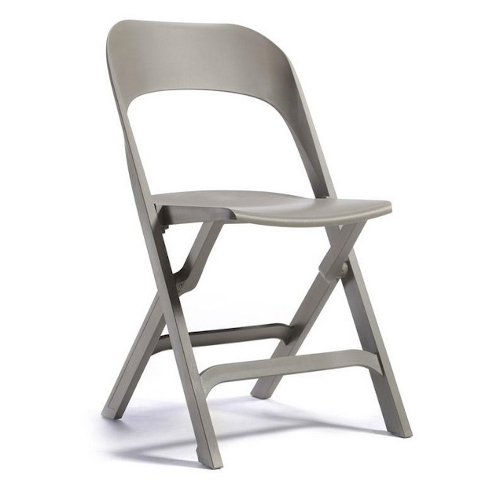 Flap folding sidechair - grey